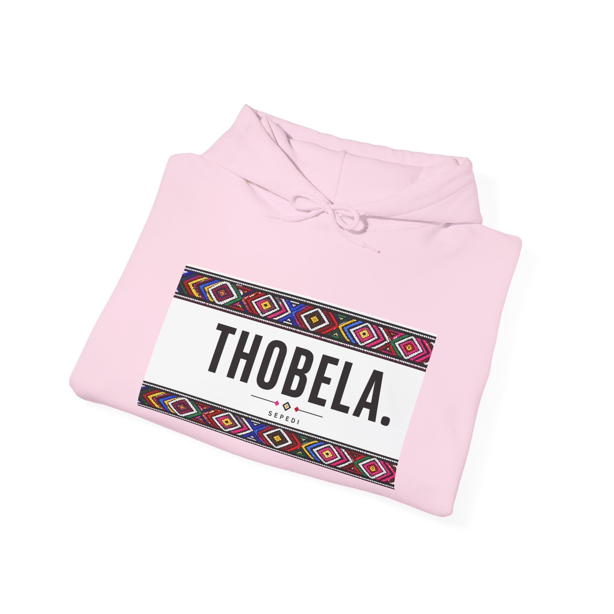 Thobela Hoodie — African-Inspired Geometric Stripe Pullover