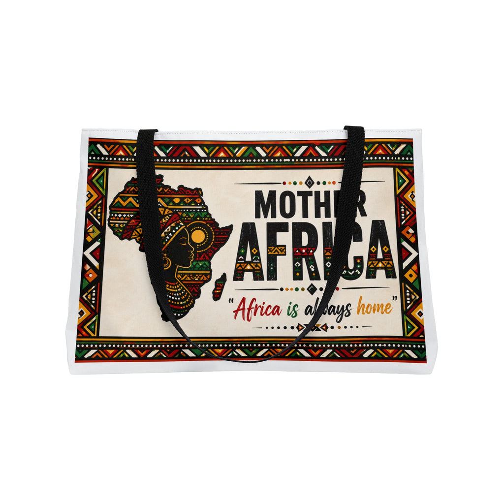 Weekender Tote Bag — "Mother Africa" Canvas Travel Tote (Africa Is Always Home)