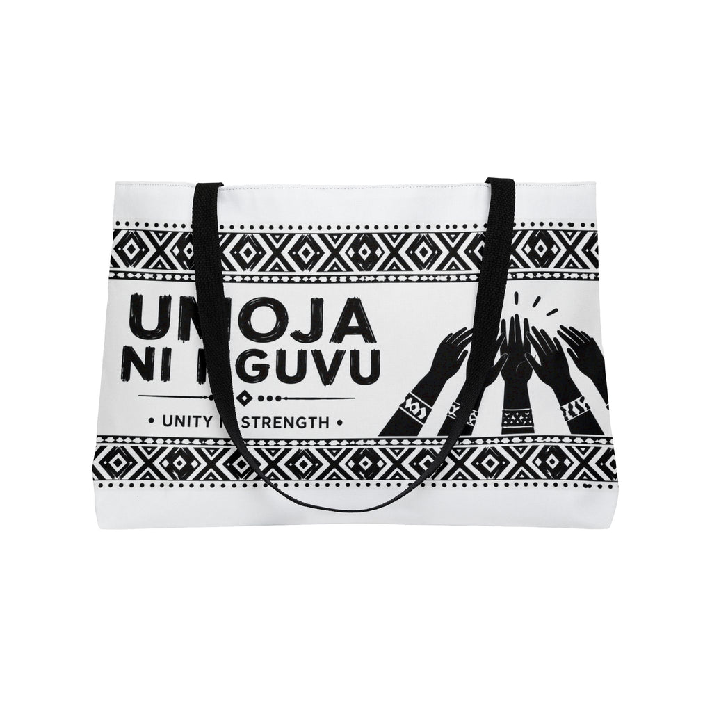 Umoja ni Nguvu Unity Is Strength tote bag | African solidarity design