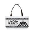 Umoja ni Nguvu Unity Is Strength tote bag | African solidarity design