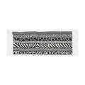 Light Scarf — Black & White Animal Print Lightweight Scarf
