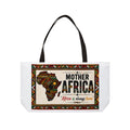 Weekender Tote Bag — "Mother Africa" Canvas Travel Tote (Africa Is Always Home)